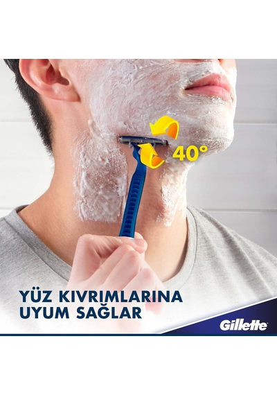 Blue3 Slalom Kullan At Tıraş Bıçağı 12'li 2li Paket