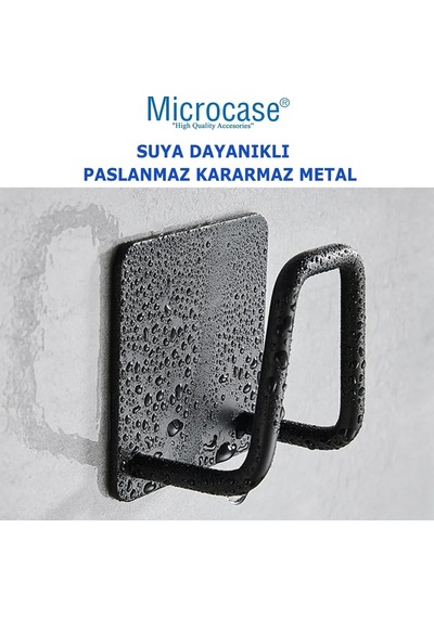 Microcase Güçlü Yapışkanlı Metal Banyo Mutfak Eşya Havlu Vb Ürün Askılığı Al4467-2 Adet Gümüş Diğer