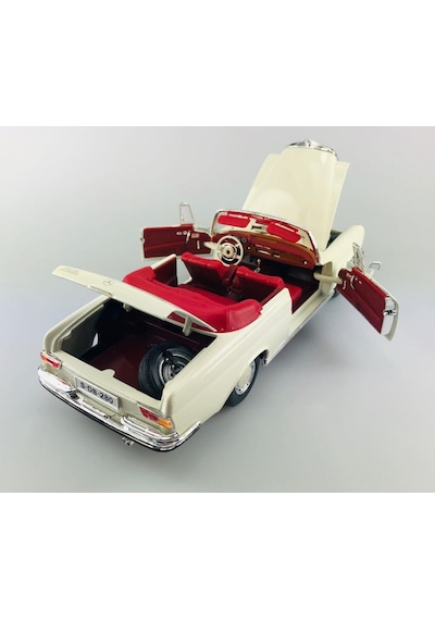 Maisto 1967 Mercedes 280 Se 1 18 Beyaz Model Araba