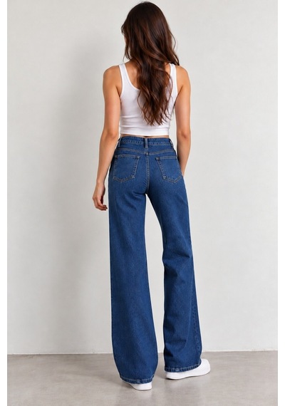 Zdnjeans Kadın Mavi Palazzo Jean Pantolon