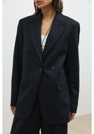 Antioch Kruvaze Kadın Blazer Lacivert
