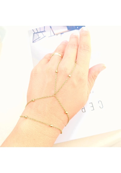 Şahmeran Minik Topçuklu Dorika Şahmeran 316l Çelik Gold