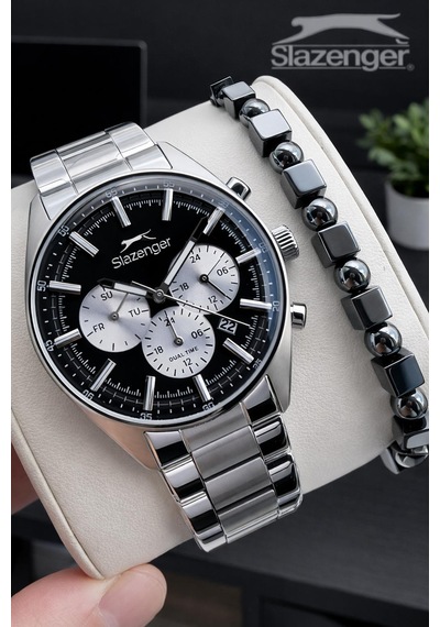 Slazenger 2 Yıl Garantili İç Fonksiyonları Aktif 10 Atm Suya Dayanıklı Erkek Kol Saati Fg.sl2602.350 Gümüş