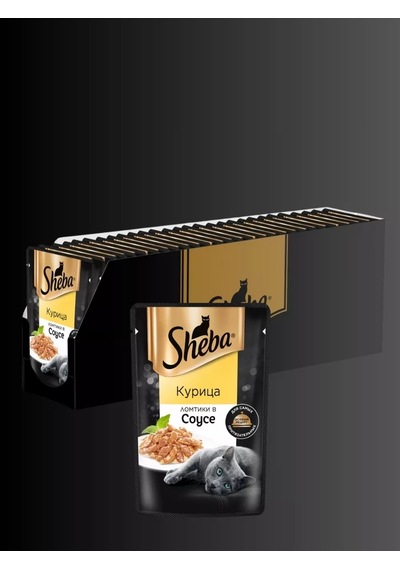 Sheba Yaş Mama, Soslu Tavuk 28 Adet Paketli 245444406