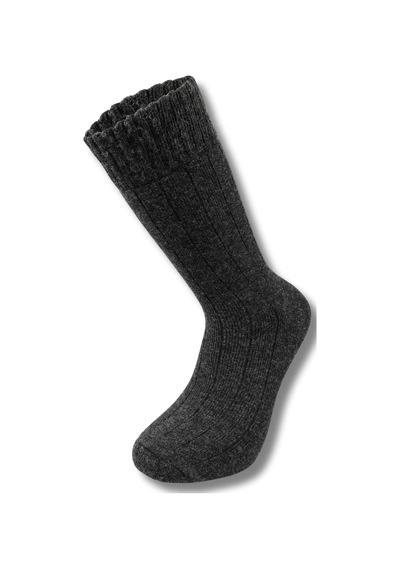 Nordsox 1 Çift Antrasit Havlu Kışlık Erkek Lambswool Soket Çorap Antrasit