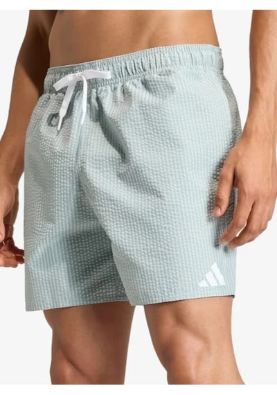 Adidas Jz0590 Seersucker Çizgili 5 İnç Erkek Şort Mayo Yeşil