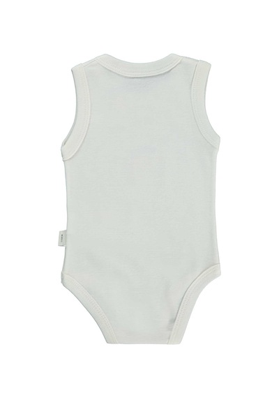 Civil Baby Unicorn Baskılı 1-36 Yaş Çıtçıtlı Badi - Ekru