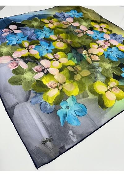İpekal Fresh Soft Pamuk Eşarp - 05082 - 90 X 90 / 14 Lacivert - Füme 14 Lacivert - Füme