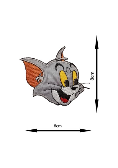 Ütü Ile Yapışan Arma - Patch - Tom Ve Jerry Tom Modeli 8cm X 8cm - 266593034