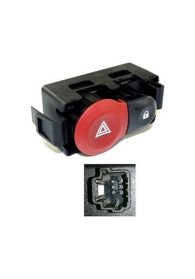 Aempart Flaşör Anahtarı Renault Clio Iıı Modüs 05-14 Aem30 0763 1 Numaralı Düğme