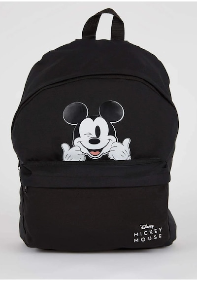 Bene Az Baskı Hatalı Siyah Disney Mickey Sırt Çantası-a3339ax