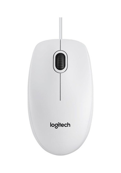 Logitech B100 Kablolu Optik Mouse Beyaz 910-003360