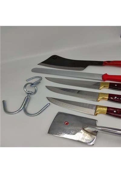 Mika Saplı Kırmızı 7 Parça Kurban Seti