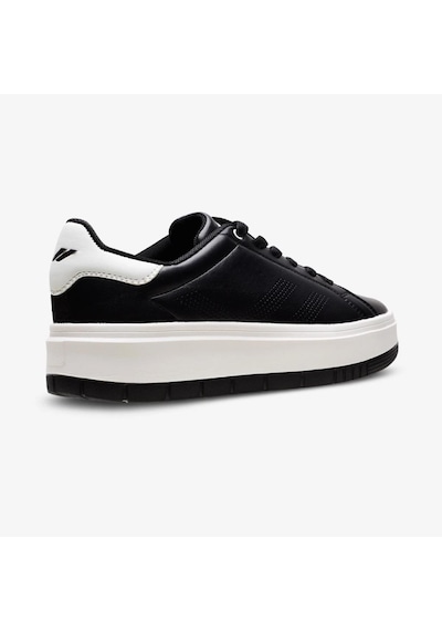 Lescon Loyal 36-40 Siyah Beyaz Casual Anatomik Günlük Spor Ayakkabısı Siyah