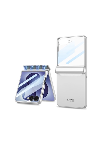 Samsung Galaxy Uyumlu Z Flip 8 Kılıf Zore M-magnet Kılıf Gümüş