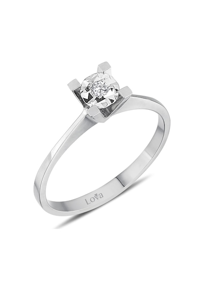 Lova 0,40 Karat Efektli Pırlanta Tektaş Yüzük - 1040107