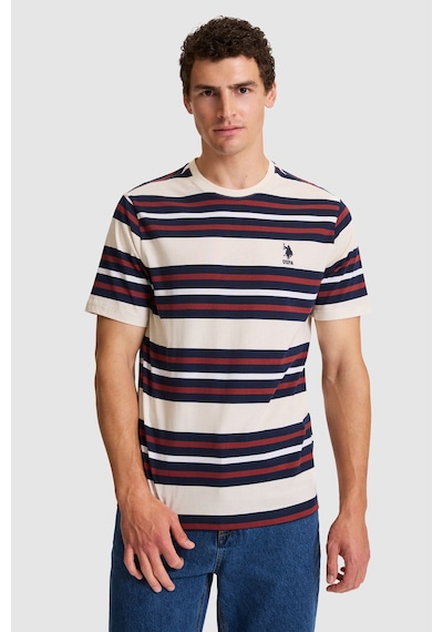 U.S. Polo Assn. U.s. Polo Assn. Erkek Krem Tişört 50326971-vr071