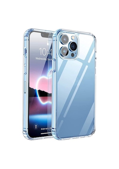 Apple Uyumlu iPhone 13 Promax Kılıf Kamera Korumalı Tıpalı Şeffaf Silikon Kapak