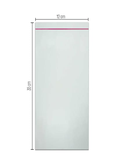 12X35 Bantlı Opp Parlak-Şeffaf Jelatin 100 Adet