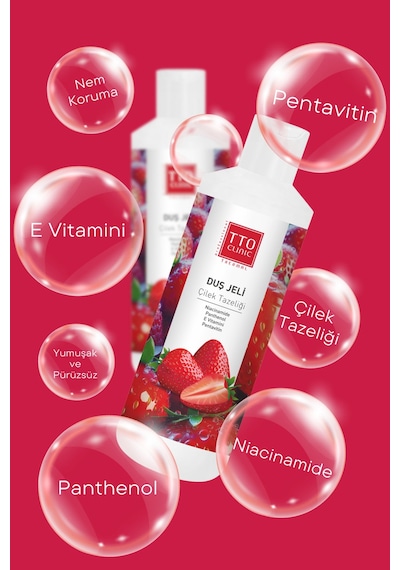 Tto Clinic Duş Jeli Çilek Tazeliği 500Ml