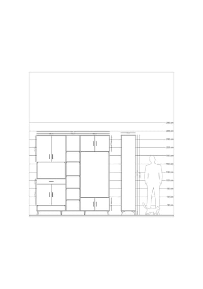 Hyperion Dolap 12 Raflı Tek Çekmeceli 8 Kapaklı 220x44x243 Antrasit-çam/aytaşı Atlas Çam/aytası Hyperion Dolap 12 Raflı Tek Çekmeceli 8 Kapaklı 220x44x243 Antrasit-çam/aytaşı Atlas Çam/aytası