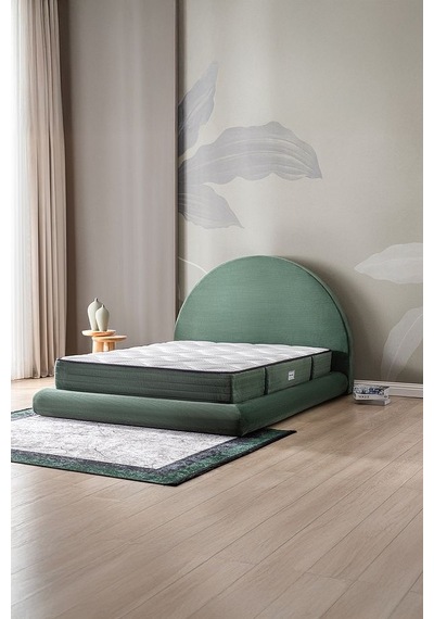 Good Night Legom Torba Yaylı Set Yatak Baza Başlık Tek Kişilik Yıkanabilir Ortopedik Yeşil