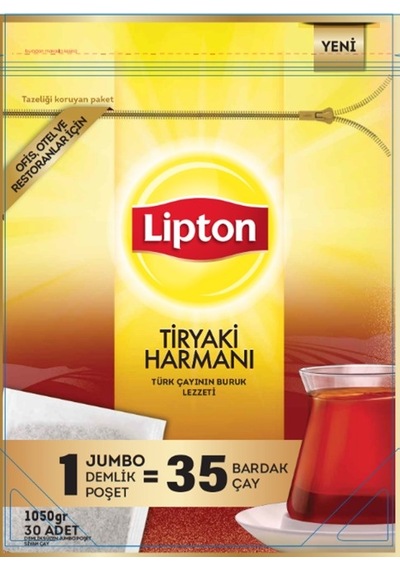 Lipton Demlik Poşet Çay Tiryaki Jumbo 30'lu 1050 G