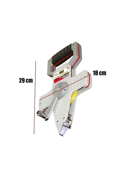 Saplı Arazi Şerit Metre 20 Metre X 12.5 Mm Çelik Metre 12372 Diğer
