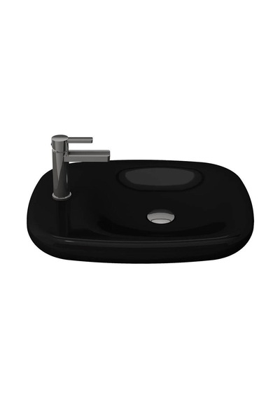 Bocchi Fenice Çanak Lavabo 54 cm Parlak Siyah 1489-005-0126