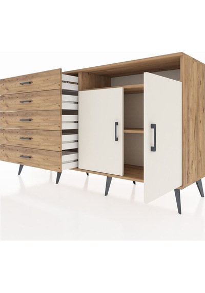 Hyperion Konsol 2 Raflı 5 Çekmeceli 2 Kapaklı 176x44x99 Çam-aytaşı/çam Atlas Çam/aytası - Atlas Çam Hyperion Konsol 2 Raflı 5 Çekmeceli 2 Kapaklı 176x44x99 Çam-aytaşı/çam Atlas Çam/aytası - Atlas Çam
