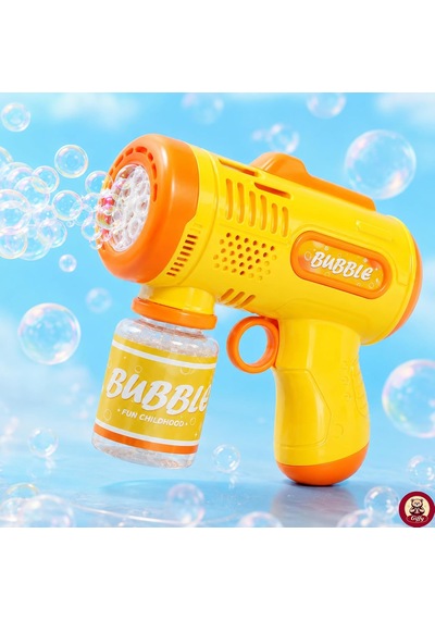 Oyuncak Işıklı Otomatik Köpük Tabancası Bubble Gun 5000+ Köpük Efektli