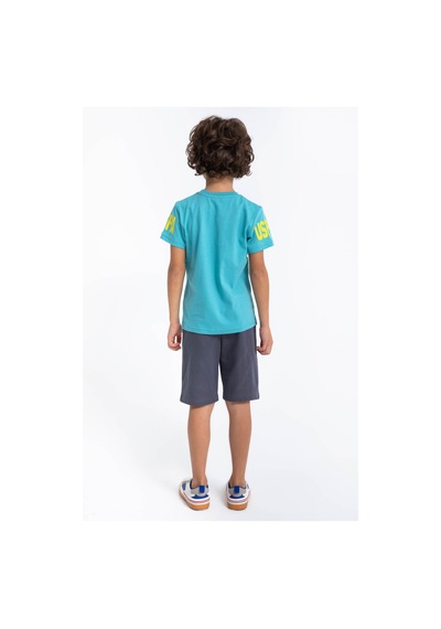 U.S. Polo Assn. Erkek Çocuk Yeşil Bermuda Takım Us1018-c-v-4 Yeşil