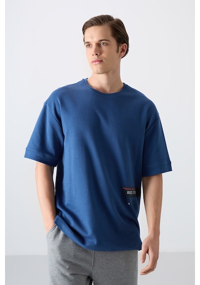 Tommy Life Tommy Lıfe Parlament Pamuklu Kalın Yumuşak Dokulu Oversize Fit Baskılı Erkek T-shirt - 88322 001
