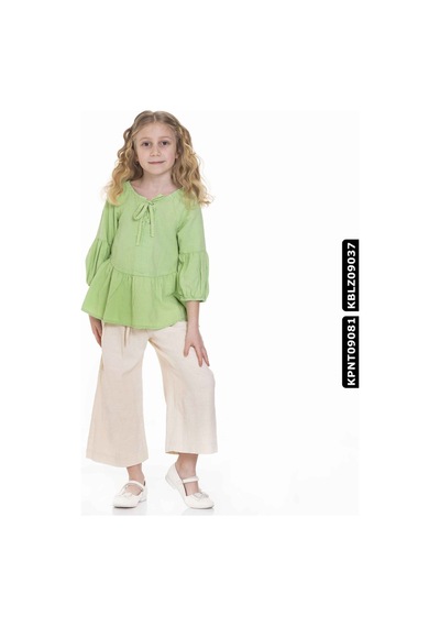 XO Kids Kız Pantolon 5-9 Yaş 798 Kpnt09081 Ekru 001