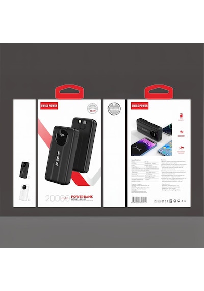Swııspower Sp 30 22.5w 20000 Mah Taşınabilir Powerbank - Siyah