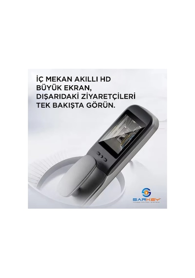 Sr-1600 Wifi Akıllı Kapı Kilidi Yüz Tanıma Parmak İzi Şifre Kart Ve Görüntülü Görüşme Özellikli 5 Adet