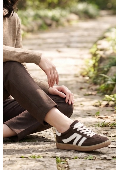In Step Street-line Classic Kahverengi Süet-deri Unısex Spor Ayakkabı Kahve