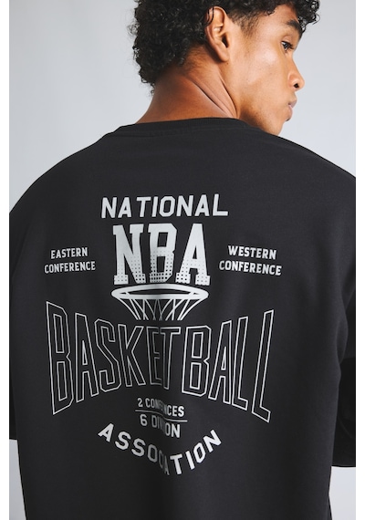 Defacto Nba Sırt Baskılı Oversize Bisiklet Yaka Sweatshirt I1552ax26wnbk81 Siyah-bk81