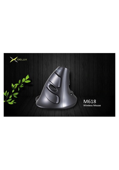 Kenly Delux M618gx Ergonomik Dikey Kablosuz Optik Mouse 6 Tuşlu Yüksek Hassasiyet Ayarlanabilir Dpı Sağ El M618 Mini
