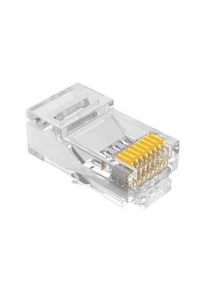 Rj45 Cat5 / Cat6 Açık Uçlu Network Konnektör 50 Adet