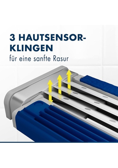 Gillette Blue3 Smooth Kullan At Tıraş Bıçağı 6 Adet, 3 Bıçaklı Erkek Tıraş Bıçağı