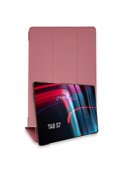 Samsung Galaxy Uyumlu T870 Tab S7 11 Kılıf Tablet Smart Kılıf - Pembe Laptop Çantası