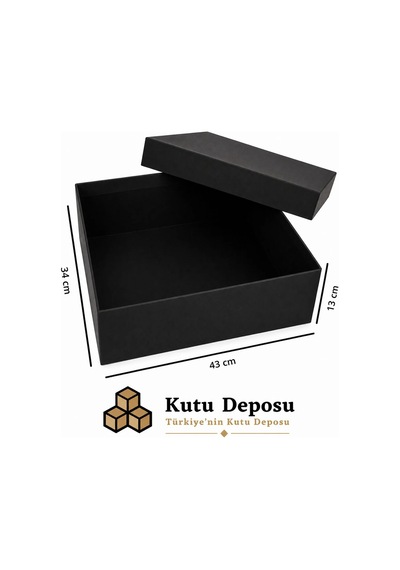 34x43x13 Cm Hediye Kutusu-siyah 1 Adet