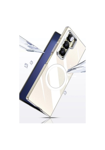 Gld-spt- Joko Samsung Uyumlu Galaxy Z Fold 6 Crystal Magsafe Kapak - Şeffaf