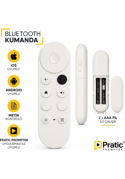 Pratic Teleprompter Tam Set Bluetooth Kumandalı Yerli Üretim