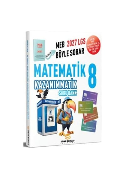 2027 8. Sınıf Kazanımmatik Matematik Soru Bankası Sinan Kuzucu