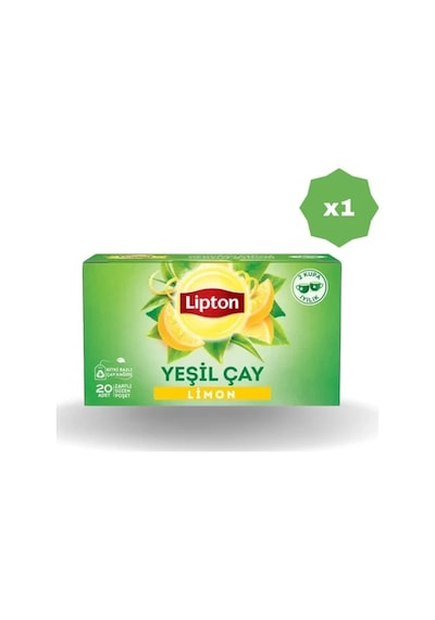 Lipton Limonlu Yeşil Çay 20'li - 1 Adet