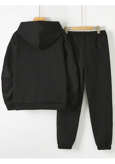 Josette Pens Yazılı Kışlık Alt Üst Takımı Sweatshirt Eşofman Altı - Siyah Baskılı Oversize Kapüşonlu Siyah Josette Pens Yazılı Kışlık Alt Üst Takımı Sweatshirt Eşofman Altı - Siyah Baskılı Oversize Kapüşonlu Siyah
