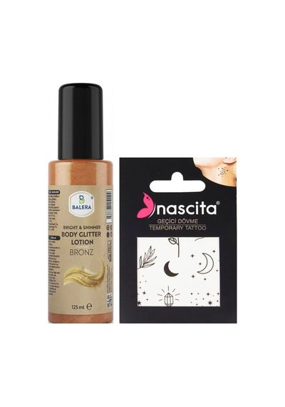 Vücut Losyonu Simli 125 Ml & Geçici Dövme Hediyeli