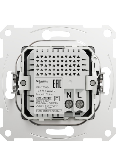 Eph2700371 Asfora Antrasit Usb Şarj Prizi 2.4a Typea+c Çerçevesiz